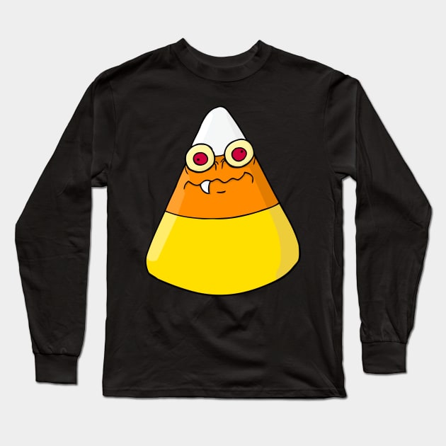 Cornelius the Candy Corn Monster Long Sleeve T-Shirt by DemBoysTees